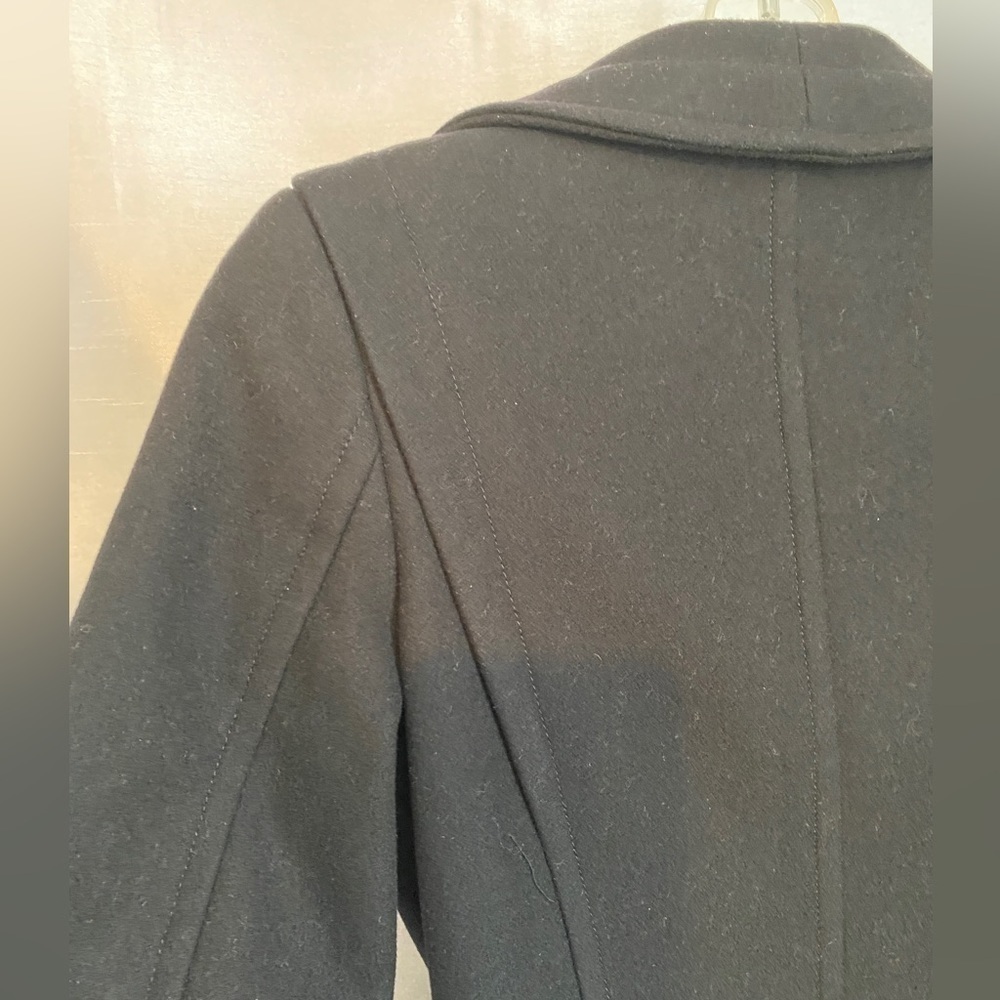 Babaton Wool  Blend Black Quincy Modern TrenchCoat Ladies XSM - Picture 10 of 16
